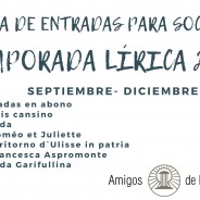 El lunes 3 de julio comienza la venta de abonos y entradas los socios de Amigos de la Ópera de A Coruña