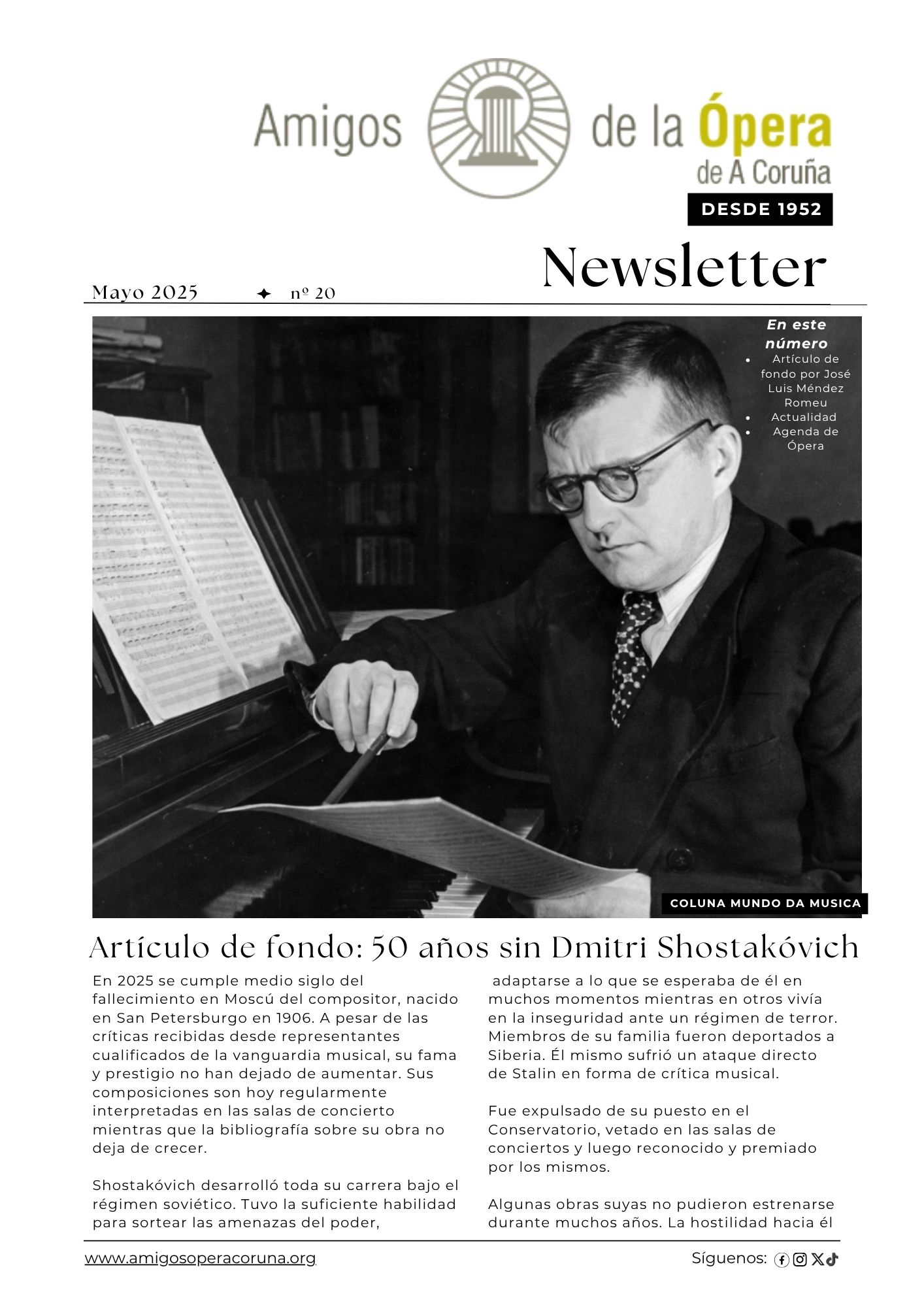 Newsletter mayo 2025, nº20